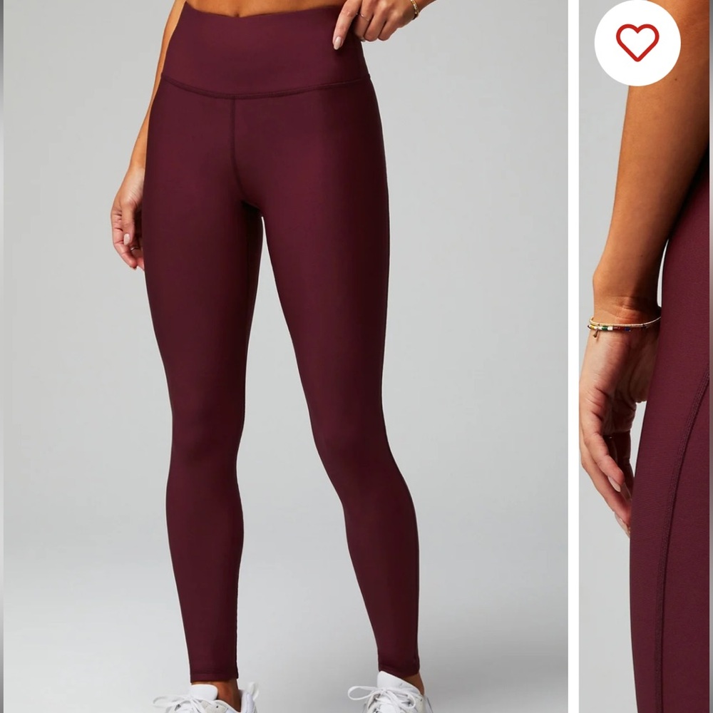 Fabletics Merlot Colored Workout Set - image 3